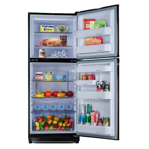 A fridge with labelled compartments, mapped to a datacenter, servers and applications